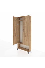Arges Dolap 2 Raflı 2 Kapaklı Tek Askılı 88x30x221 - S30M013V9A