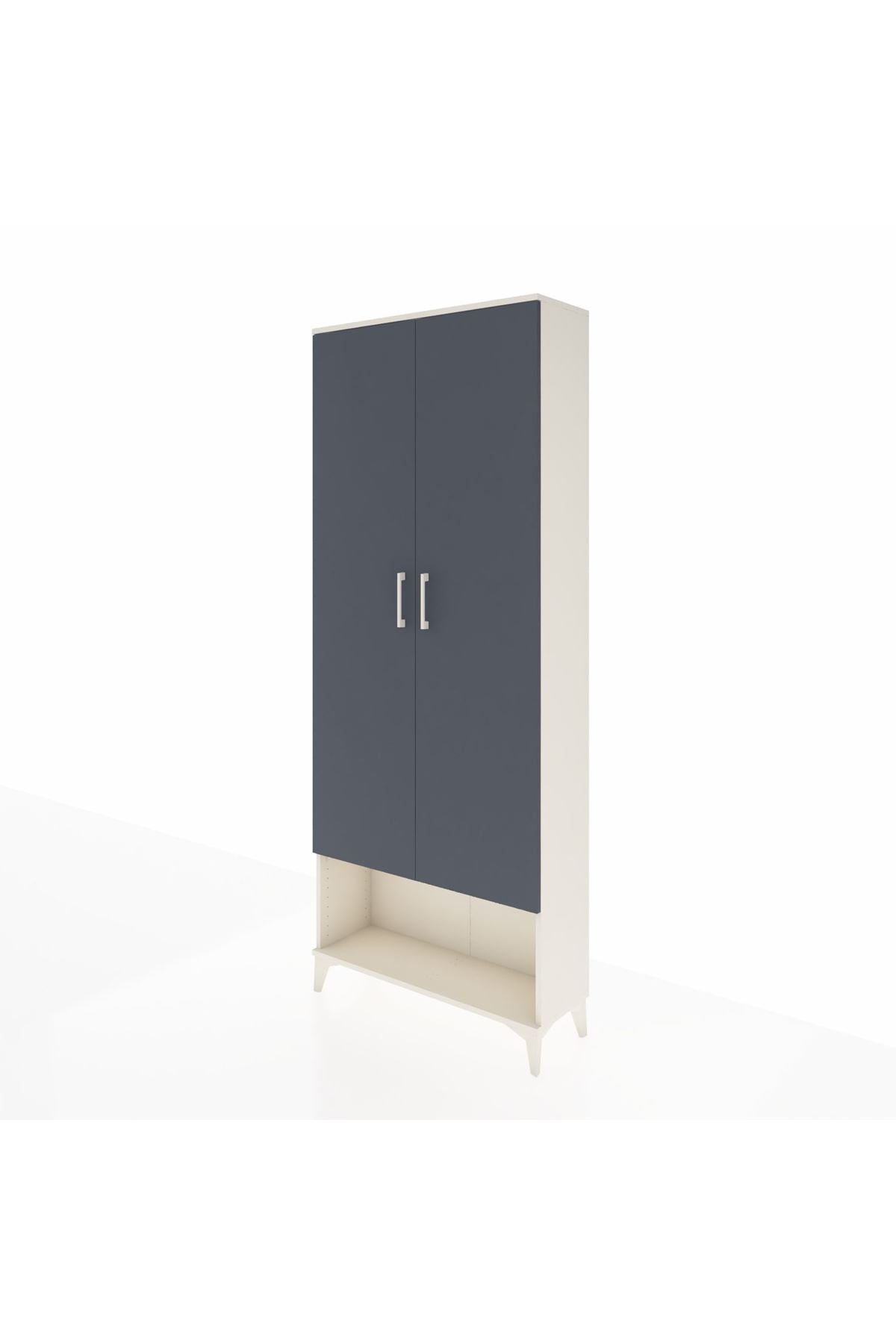 Arges Dolap 5 Raflı 2 Kapaklı 88x30x221 - S30M014V2A