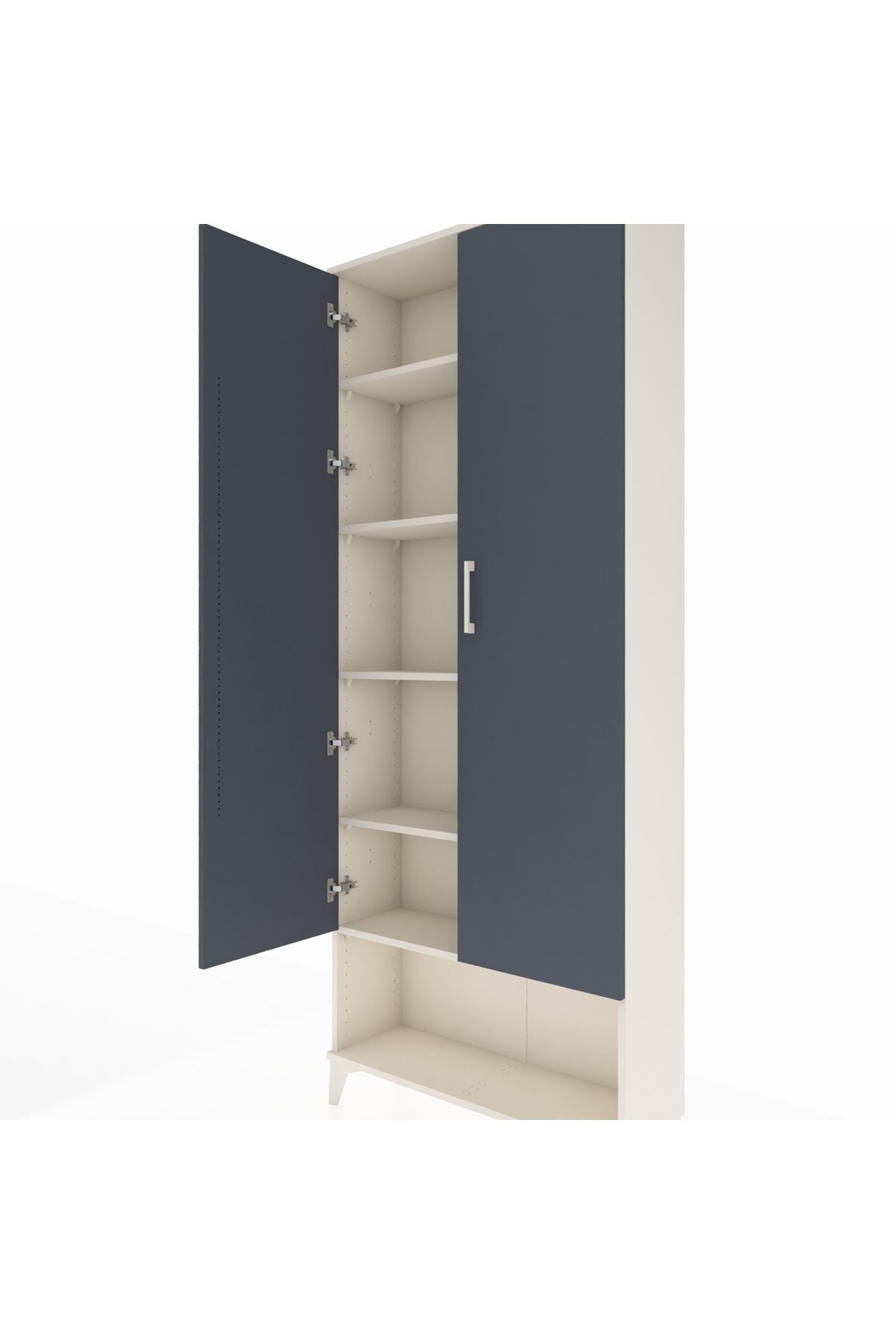 Arges Dolap 5 Raflı 2 Kapaklı 88x30x221 - S30M014V2A