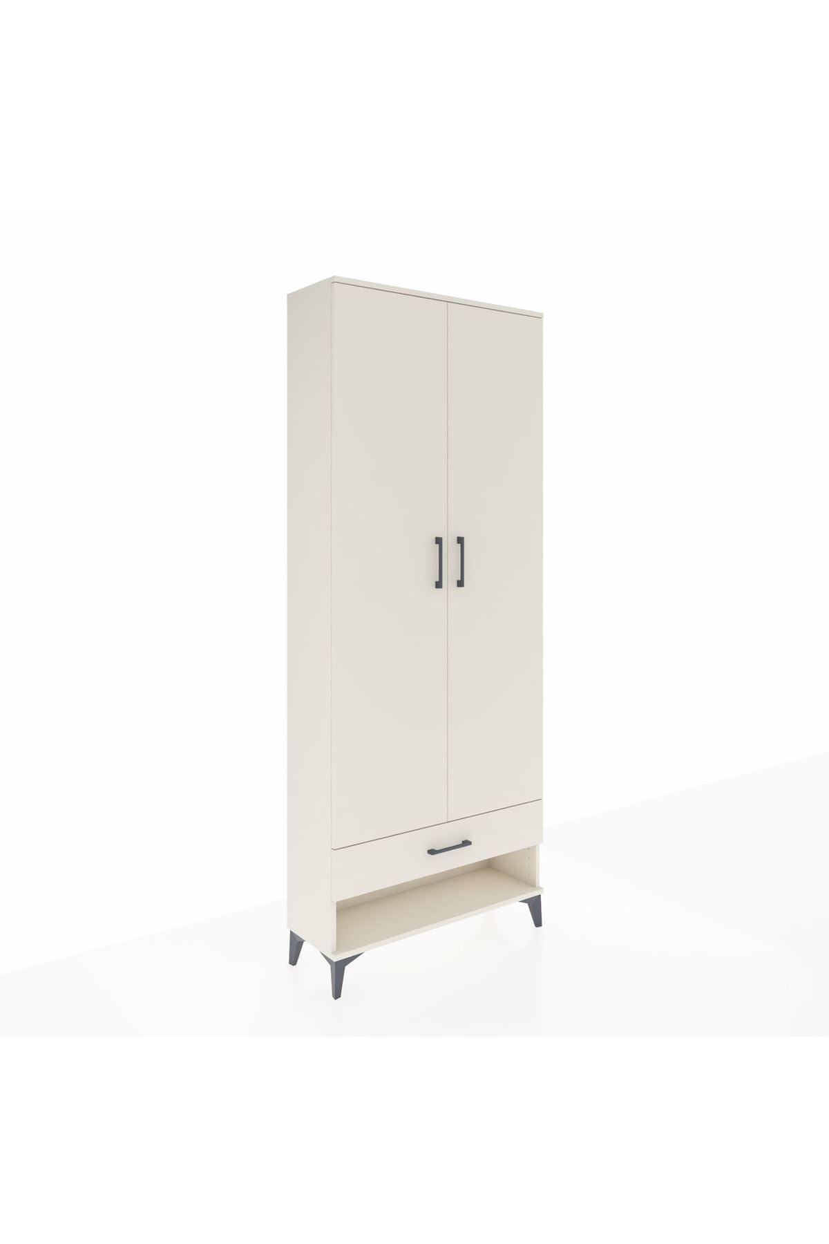Arges Dolap 2 Raflı Tek Çekmeceli Tek Askılı 88x30x221 - S30M015V1A