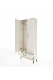 Arges Dolap 2 Raflı Tek Çekmeceli Tek Askılı 88x30x221 - S30M015V1A