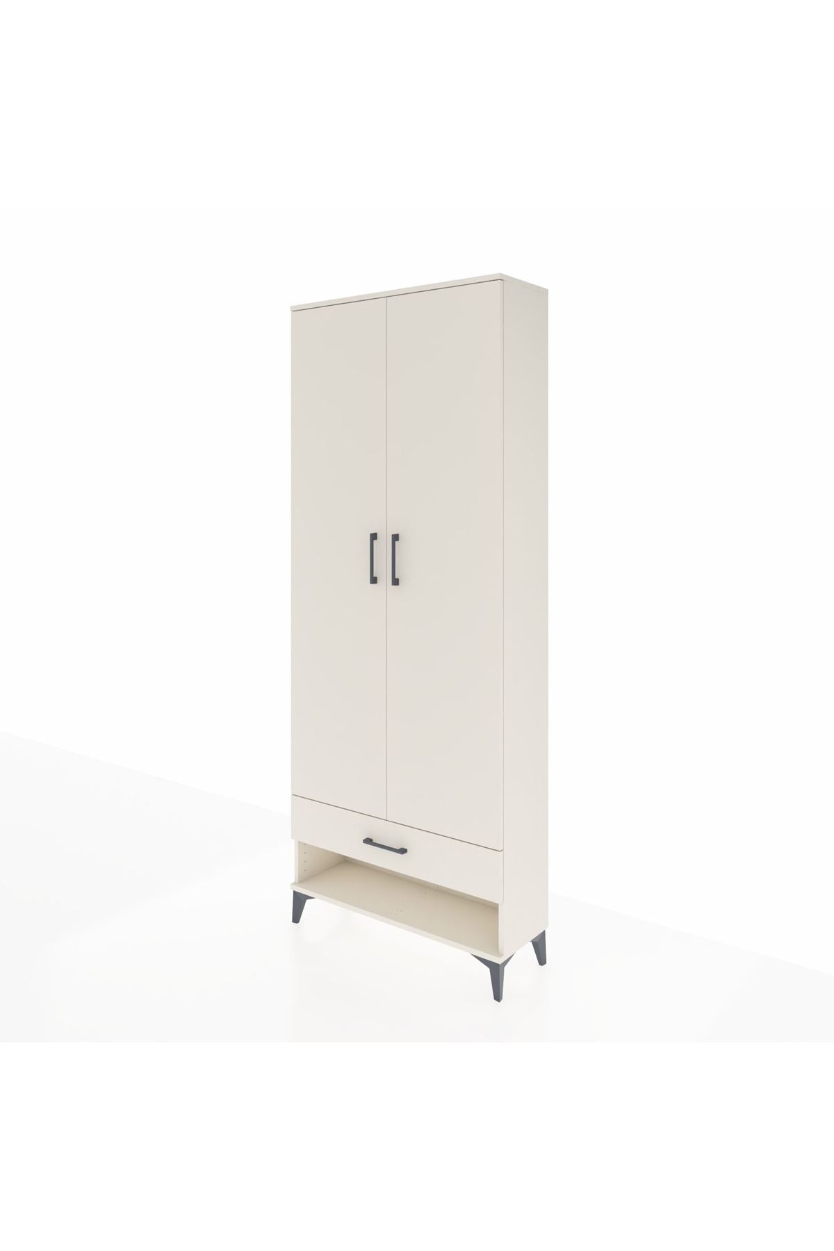 Arges Dolap 2 Raflı Tek Çekmeceli Tek Askılı 88x30x221 - S30M015V1A