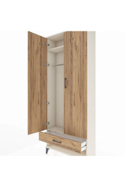 Arges Dolap 2 Raflı Tek Çekmeceli Tek Askılı 88x30x221 - S30M015V3A