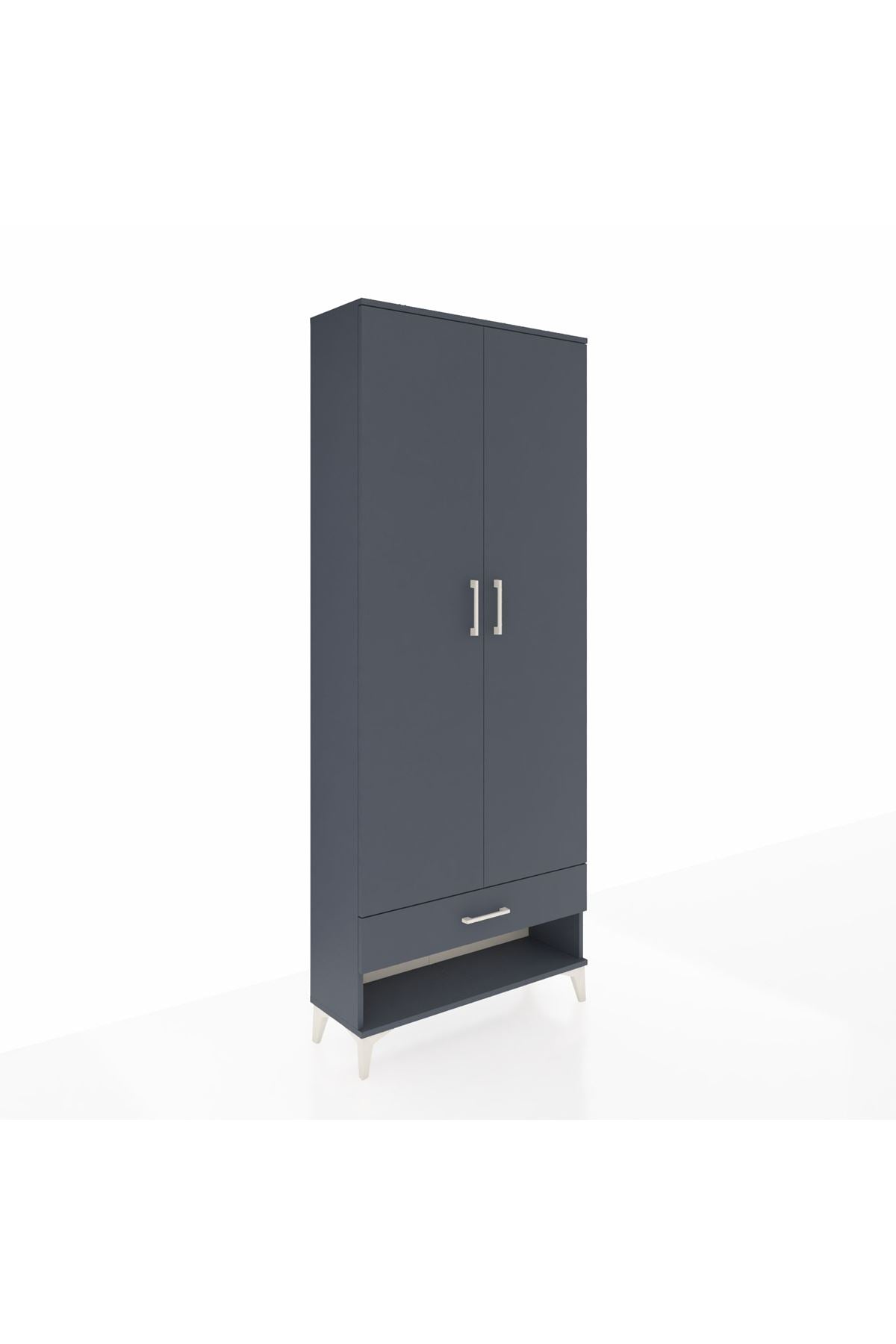 Arges Dolap 2 Raflı Tek Çekmeceli Tek Askılı 88x30x221 - S30M015V5A