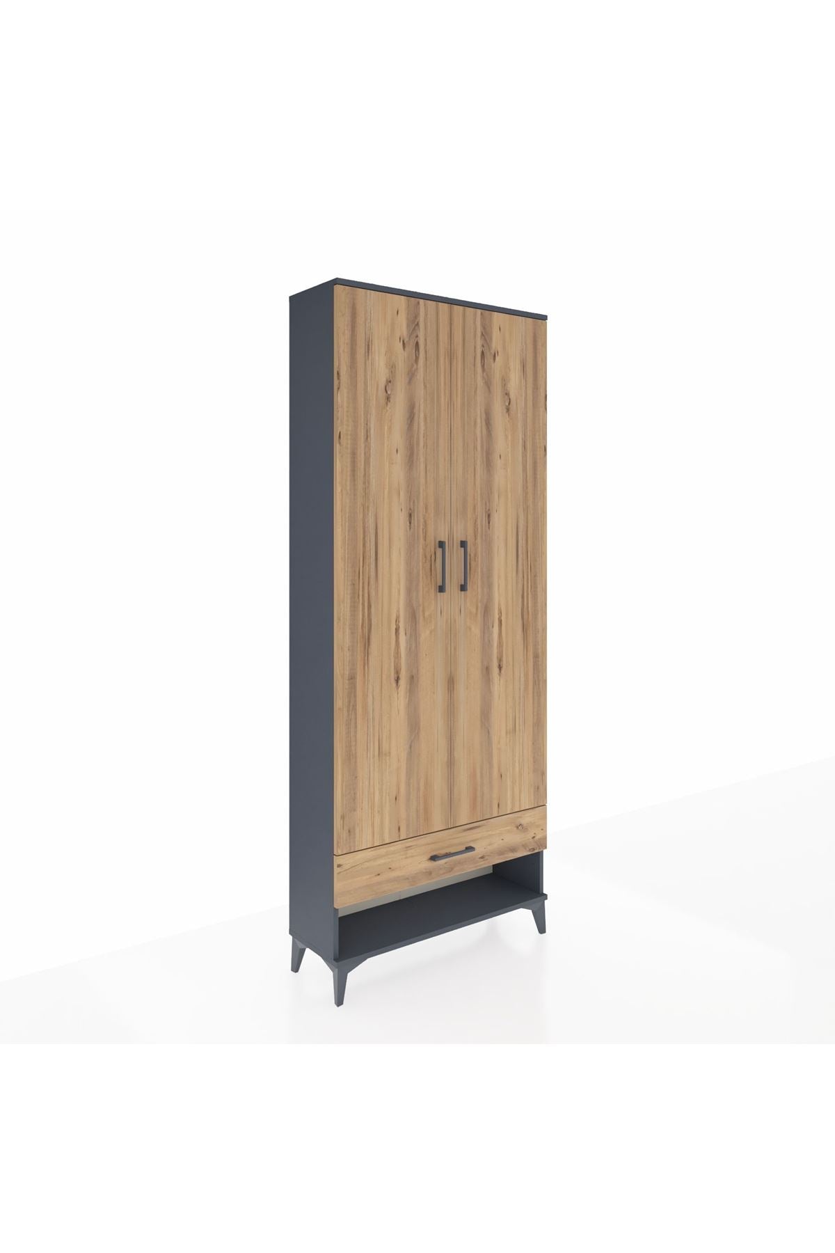 Arges Dolap 2 Raflı Tek Çekmeceli Tek Askılı 88x30x221 - S30M015V6A