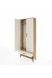 Arges Dolap 2 Raflı Tek Çekmeceli Tek Askılı 88x30x221 - S30M015V7A