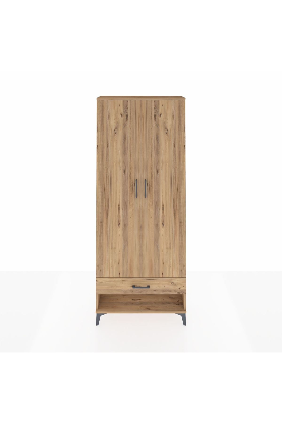 Arges Dolap 2 Raflı Tek Çekmeceli Tek Askılı 88x30x221 - S30M015V9A