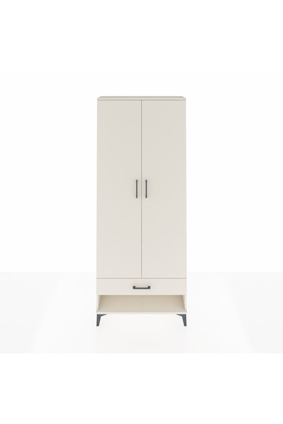 Arges Dolap 5 Raflı Tek Çekmeceli 2 Kapaklı 88x30x221 - S30M016V1A
