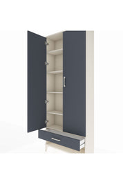Arges Dolap 5 Raflı Tek Çekmeceli 2 Kapaklı 88x30x221 - S30M016V2A