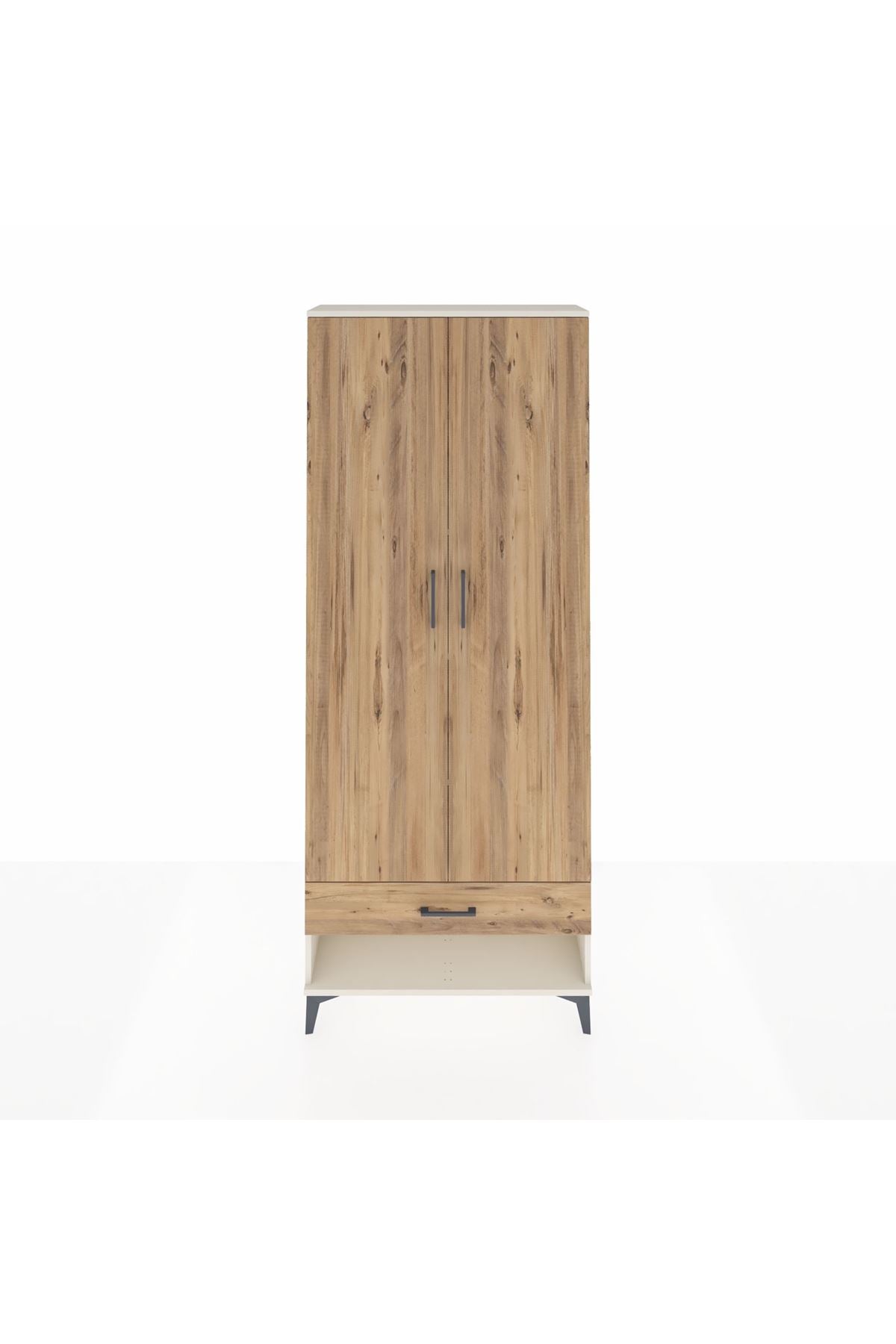 Arges Dolap 5 Raflı Tek Çekmeceli 2 Kapaklı 88x30x221 - S30M016V3A