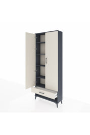 Arges Dolap 5 Raflı Tek Çekmeceli 2 Kapaklı 88x30x221 - S30M016V4A