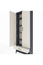 Arges Dolap 5 Raflı Tek Çekmeceli 2 Kapaklı 88x30x221 - S30M016V4A