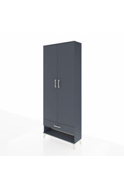 Arges Dolap 5 Raflı Tek Çekmeceli 2 Kapaklı 88x30x221 - S30M016V5A