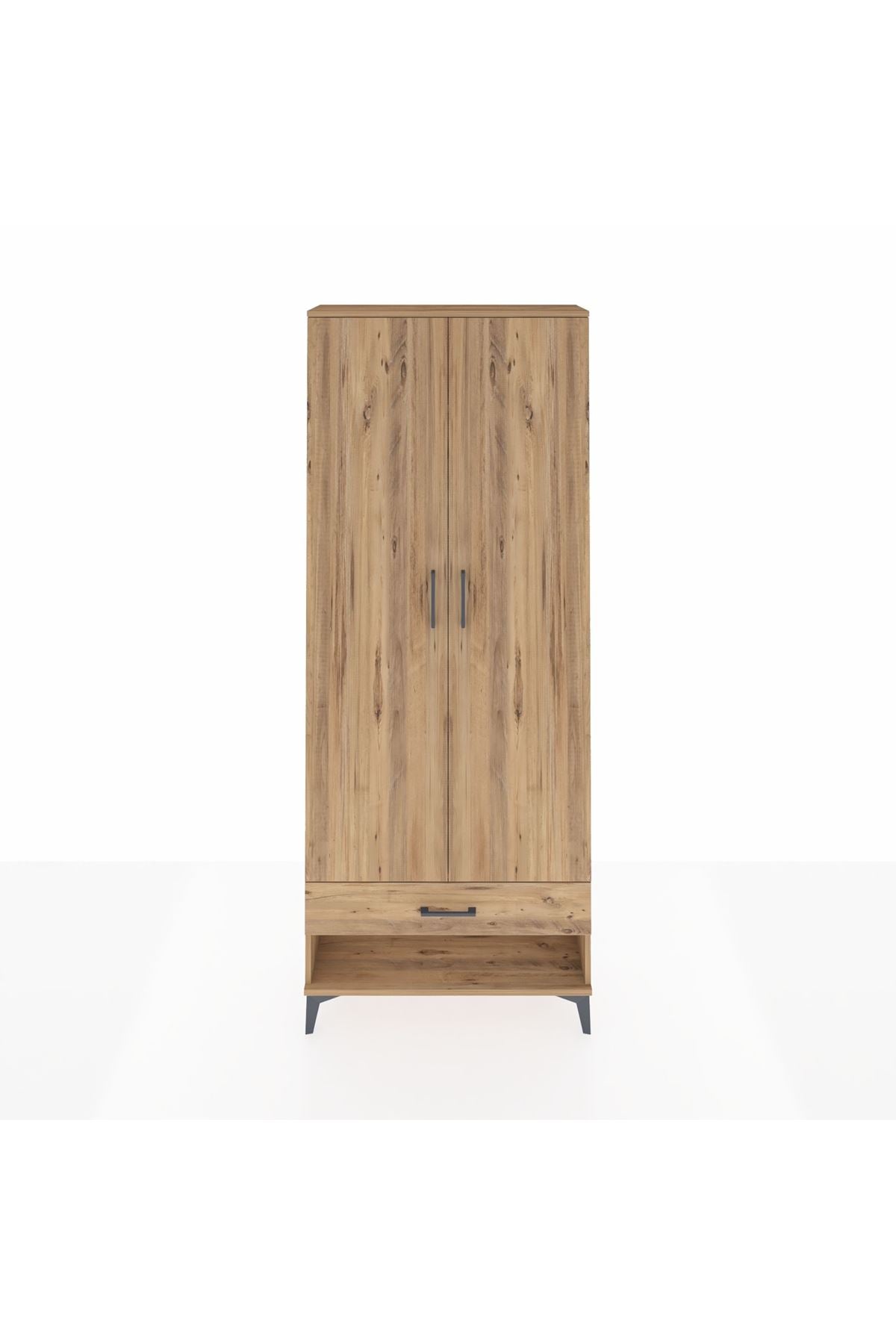 Arges Dolap 5 Raflı Tek Çekmeceli 2 Kapaklı 88x30x221 - S30M016V9A