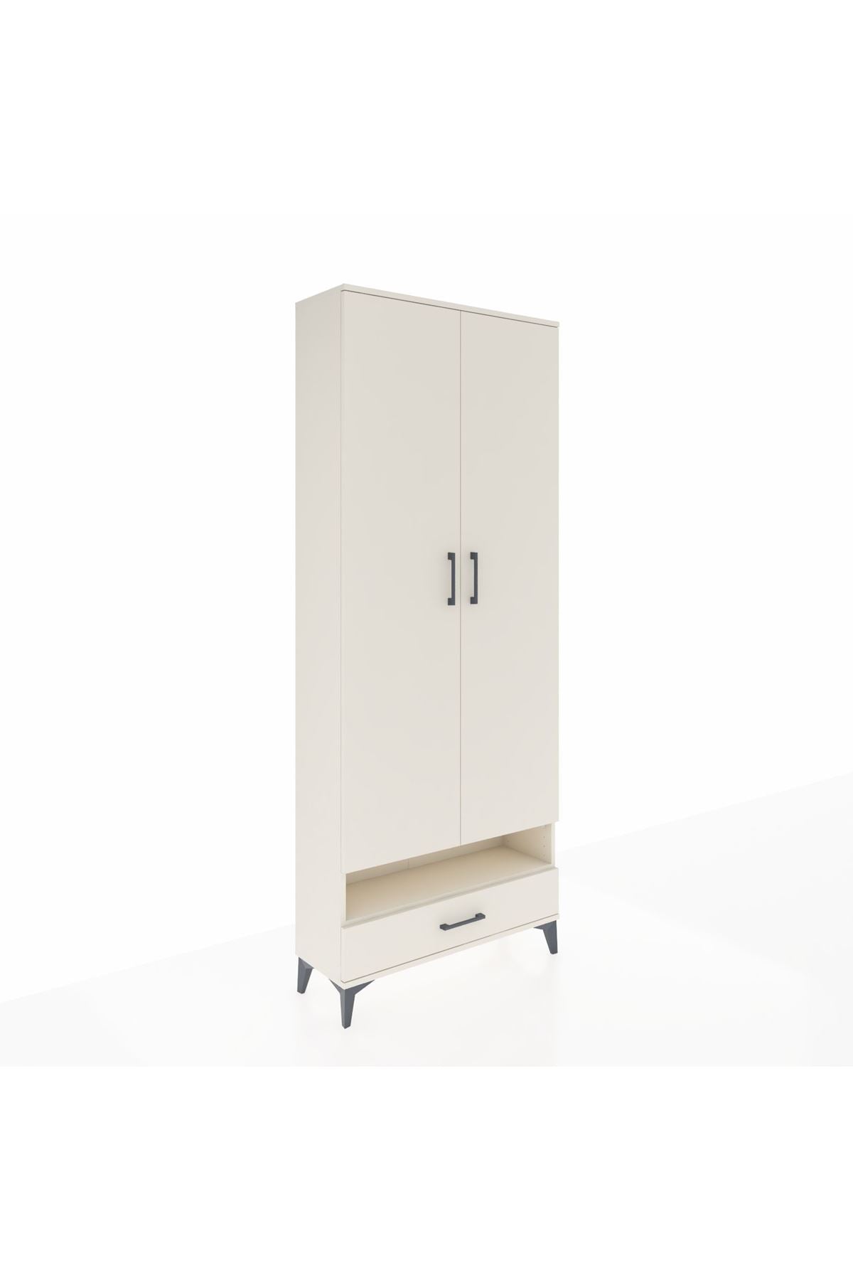 Arges Dolap 2 Raflı Tek Çekmeceli Tek Askılı 88x30x221 - S30M017V1A