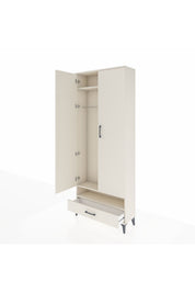 Arges Dolap 2 Raflı Tek Çekmeceli Tek Askılı 88x30x221 - S30M017V1A