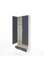 Arges Dolap 2 Raflı Tek Çekmeceli Tek Askılı 88x30x221 - S30M017V2A