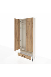 Arges Dolap 2 Raflı Tek Çekmeceli Tek Askılı 88x30x221 - S30M017V3A