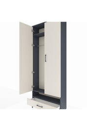 Arges Dolap 2 Raflı Tek Çekmeceli Tek Askılı 88x30x221 - S30M017V4A