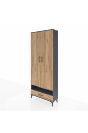 Arges Dolap 2 Raflı Tek Çekmeceli Tek Askılı 88x30x221 - S30M017V6A