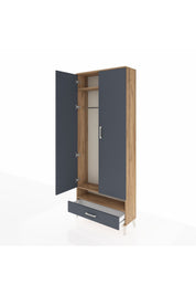 Arges Dolap 2 Raflı Tek Çekmeceli Tek Askılı 88x30x221 - S30M017V8A