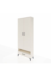 Arges Dolap 6 Raflı Tek Çekmeceli 2 Kapaklı 88x30x221 - S30M018V1A
