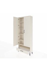 Arges Dolap 6 Raflı Tek Çekmeceli 2 Kapaklı 88x30x221 - S30M018V1A