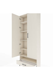 Arges Dolap 6 Raflı Tek Çekmeceli 2 Kapaklı 88x30x221 - S30M018V1A