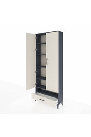 Arges Dolap 6 Raflı Tek Çekmeceli 2 Kapaklı 88x30x221 - S30M018V4A