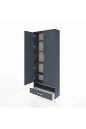 Arges Dolap 6 Raflı Tek Çekmeceli 2 Kapaklı 88x30x221 - S30M018V5A