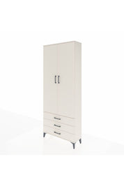Arges Dolap 2 Raflı 3 Çekmeceli Tek Askılı 88x30x221 - S30M019V1A