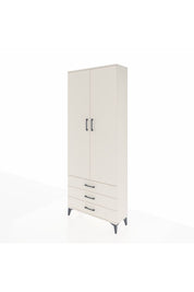 Arges Dolap 4 Raflı 3 Çekmeceli 2 Kapaklı 88x30x221 - S30M020V1A