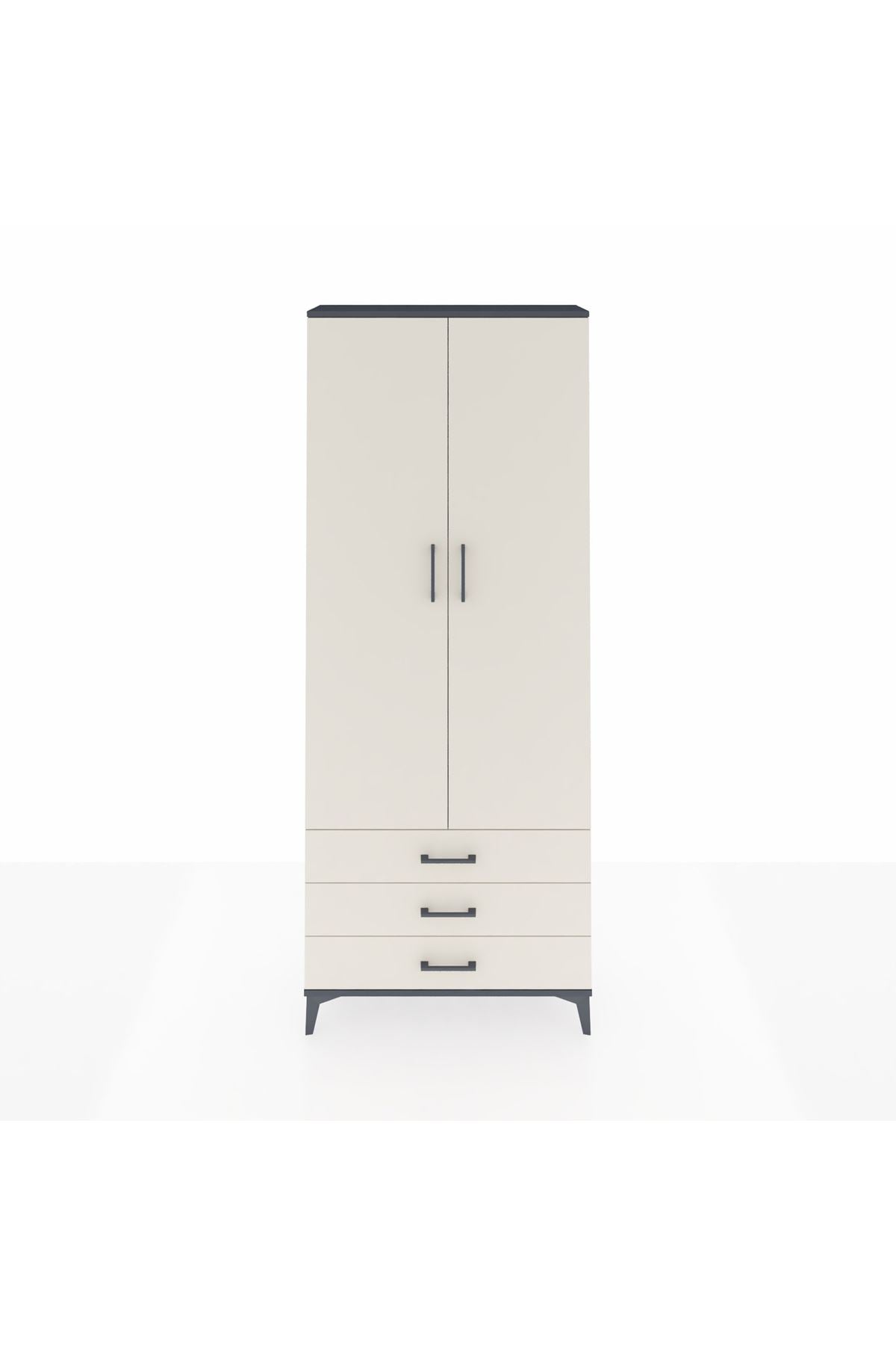 Arges Dolap 4 Raflı 3 Çekmeceli 2 Kapaklı 88x30x221 - S30M020V4A