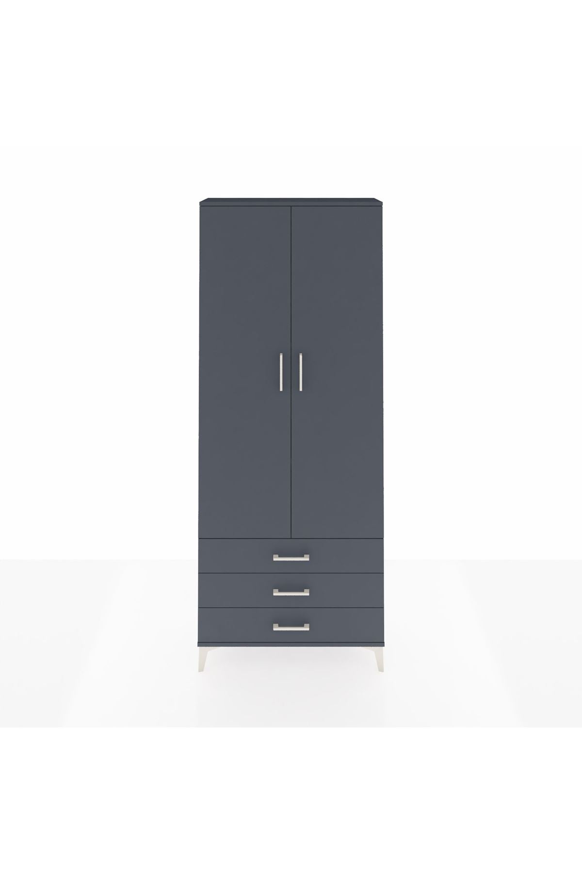 Arges Dolap 4 Raflı 3 Çekmeceli 2 Kapaklı 88x30x221 - S30M020V5A