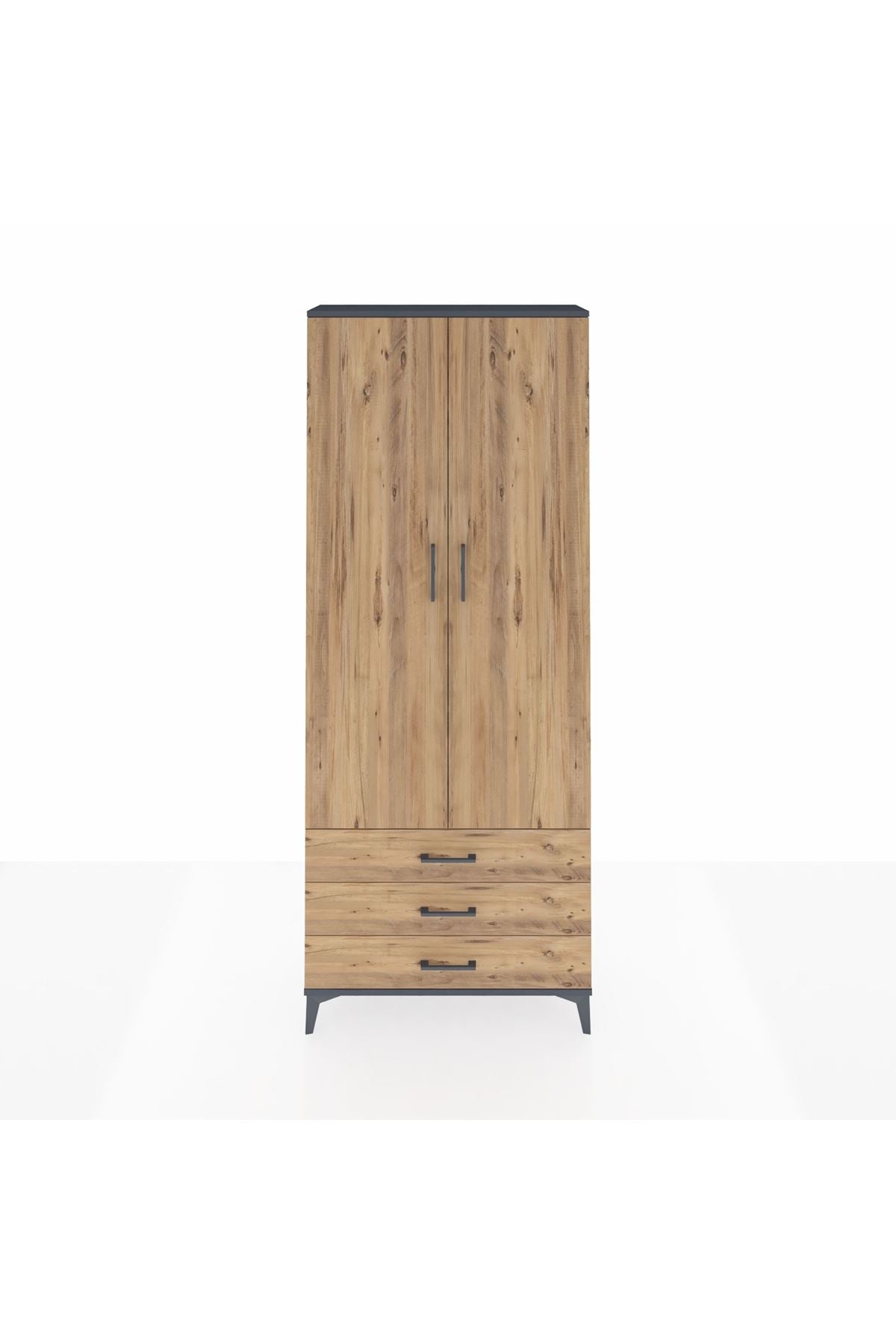 Arges Dolap 4 Raflı 3 Çekmeceli 2 Kapaklı 88x30x221 - S30M020V6A