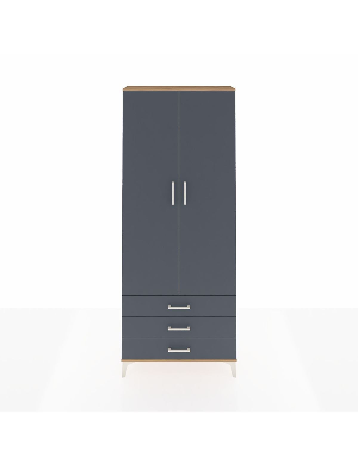 Arges Dolap 4 Raflı 3 Çekmeceli 2 Kapaklı 88x30x221 - S30M020V8A