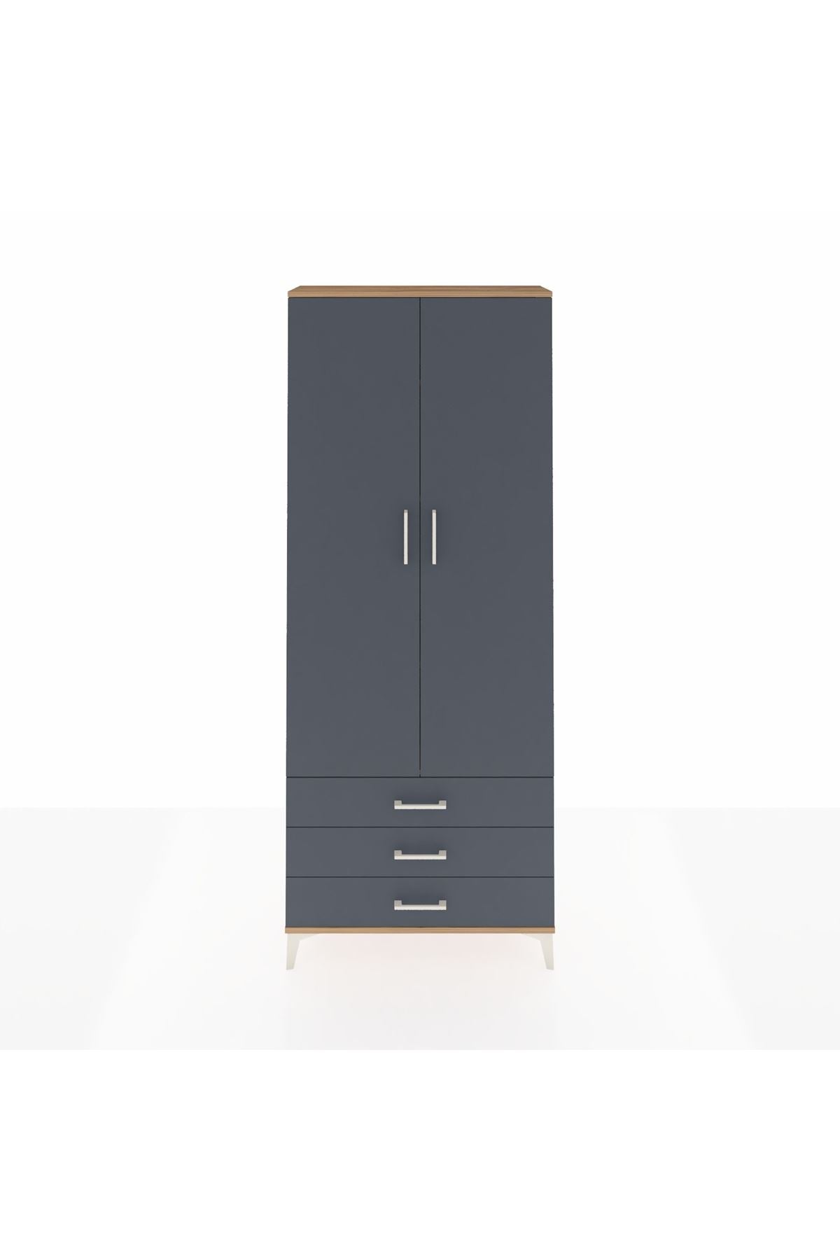 Arges Dolap 4 Raflı 3 Çekmeceli 2 Kapaklı 88x30x221 - S30M020V8A