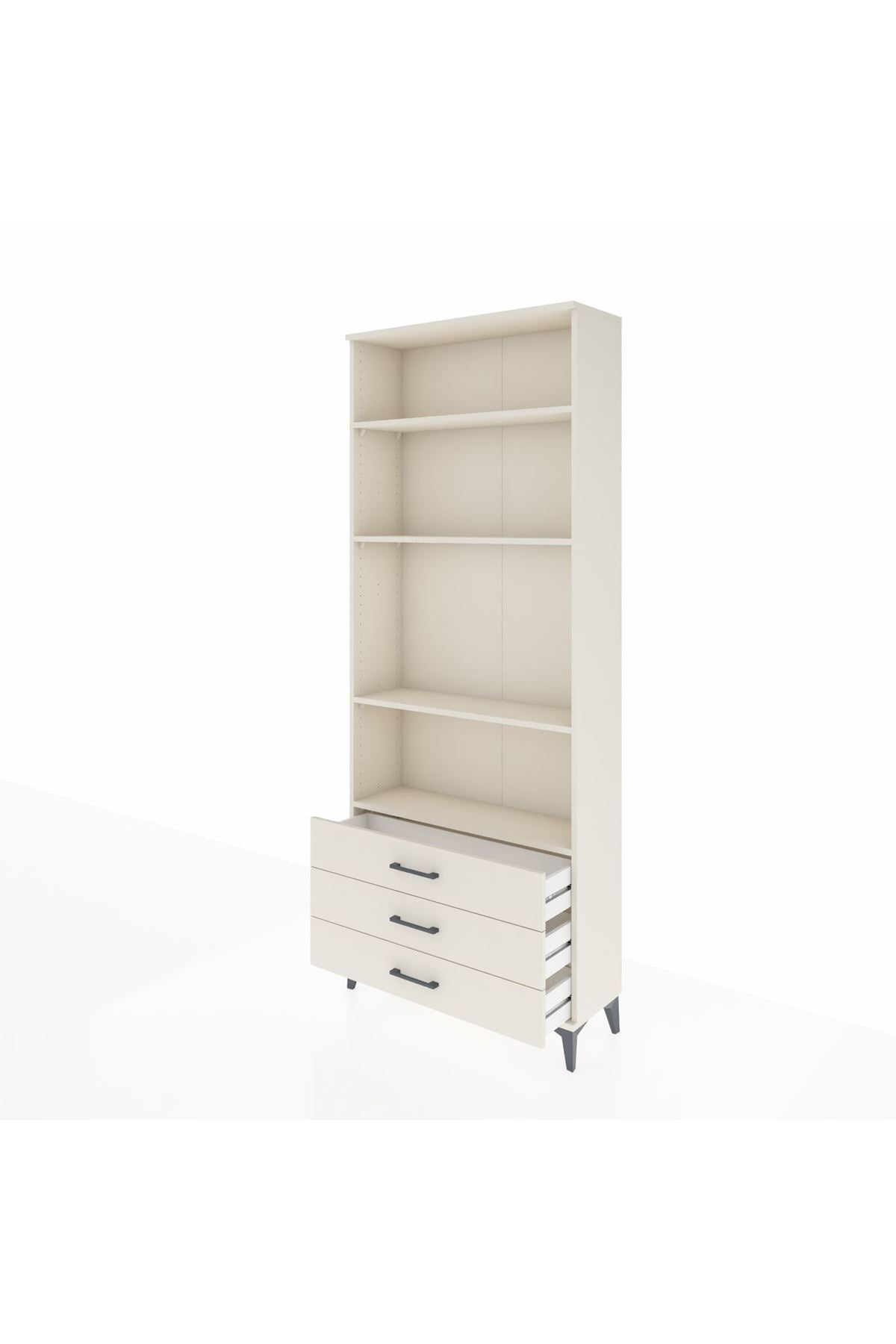 Arges Dolap 4 Raflı 3 Çekmeceli 88x30x221 - S30M021V1A