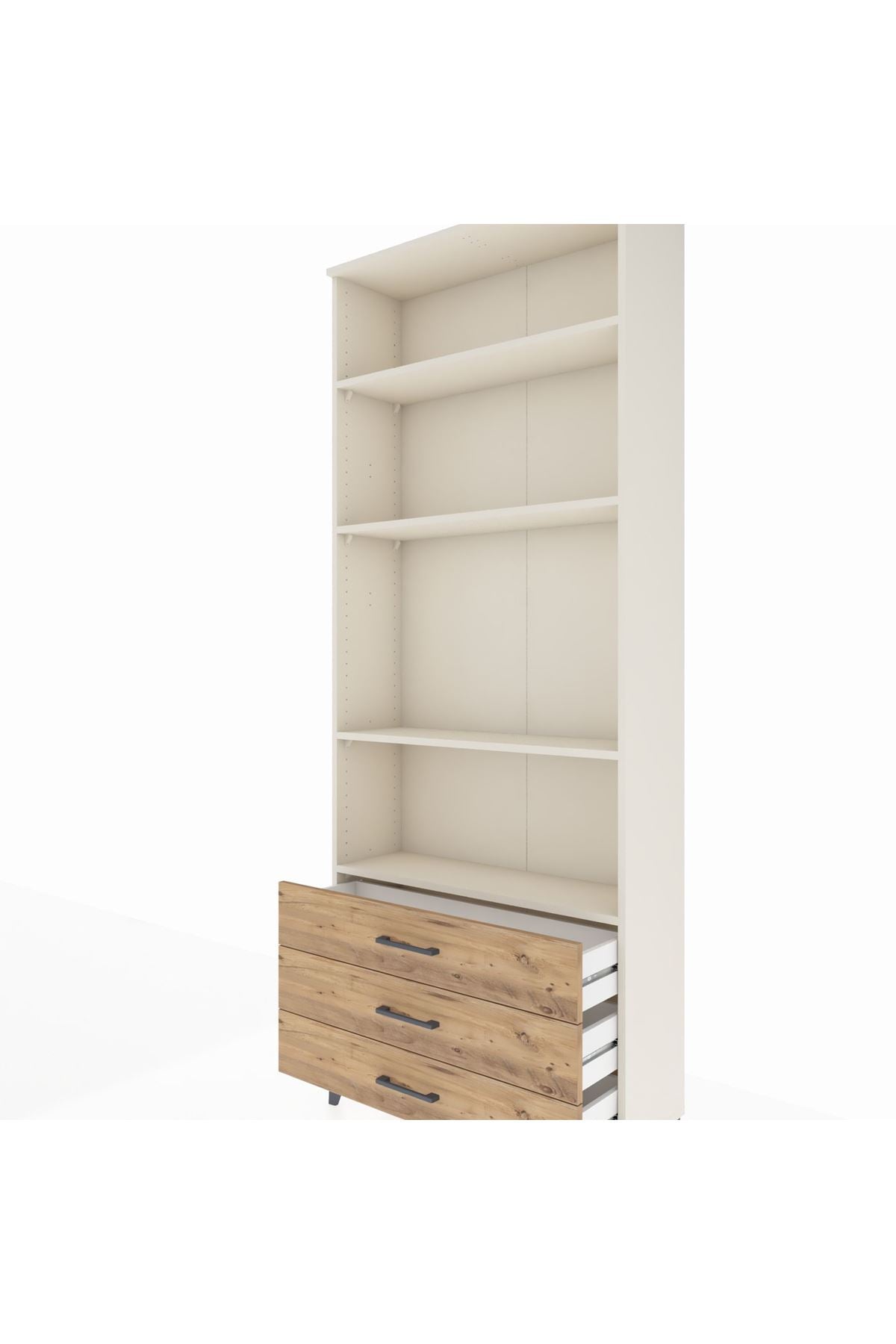 Arges Dolap 4 Raflı 3 Çekmeceli 88x30x221 - S30M021V3A