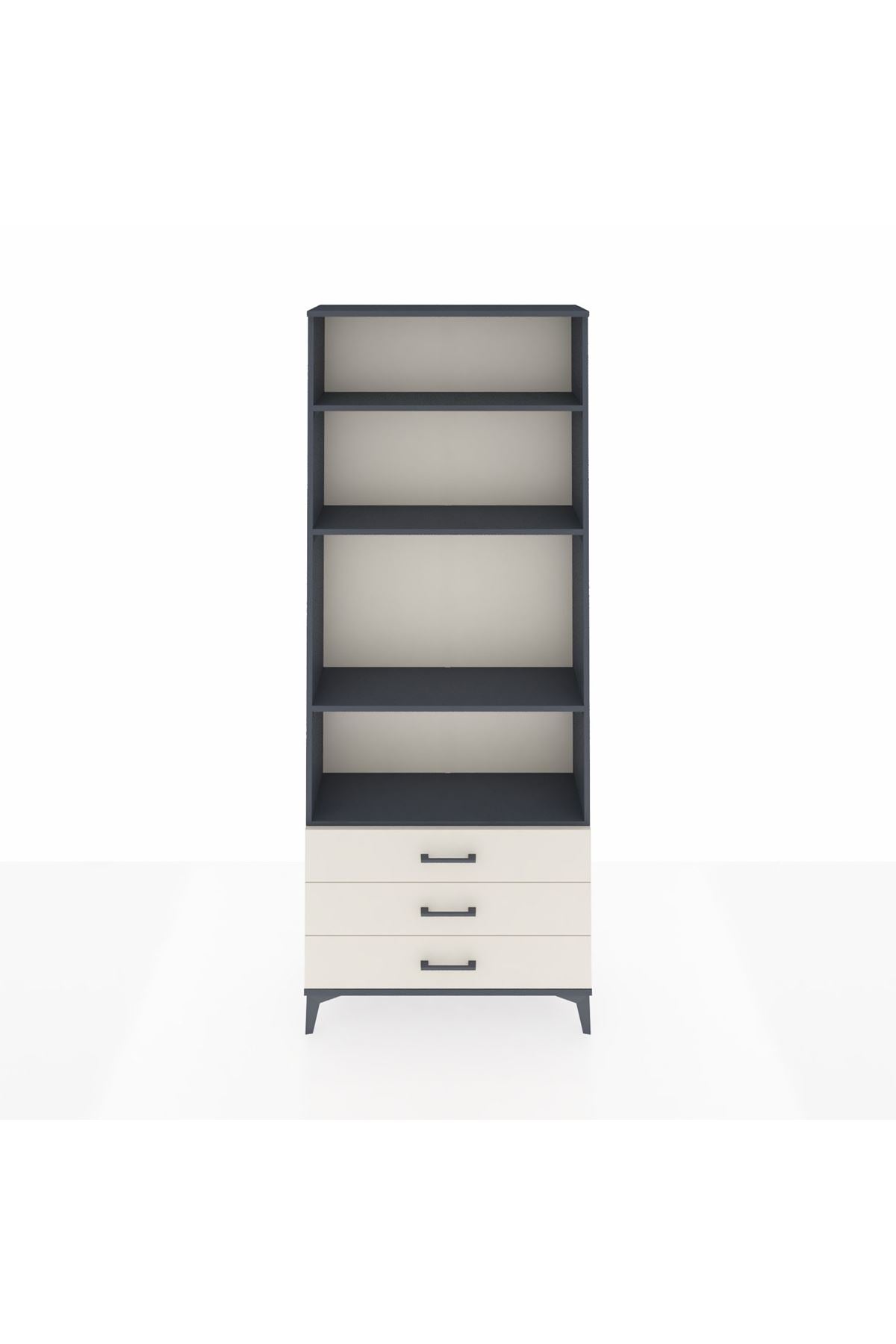 Arges Dolap 4 Raflı 3 Çekmeceli 88x30x221 - S30M021V4A