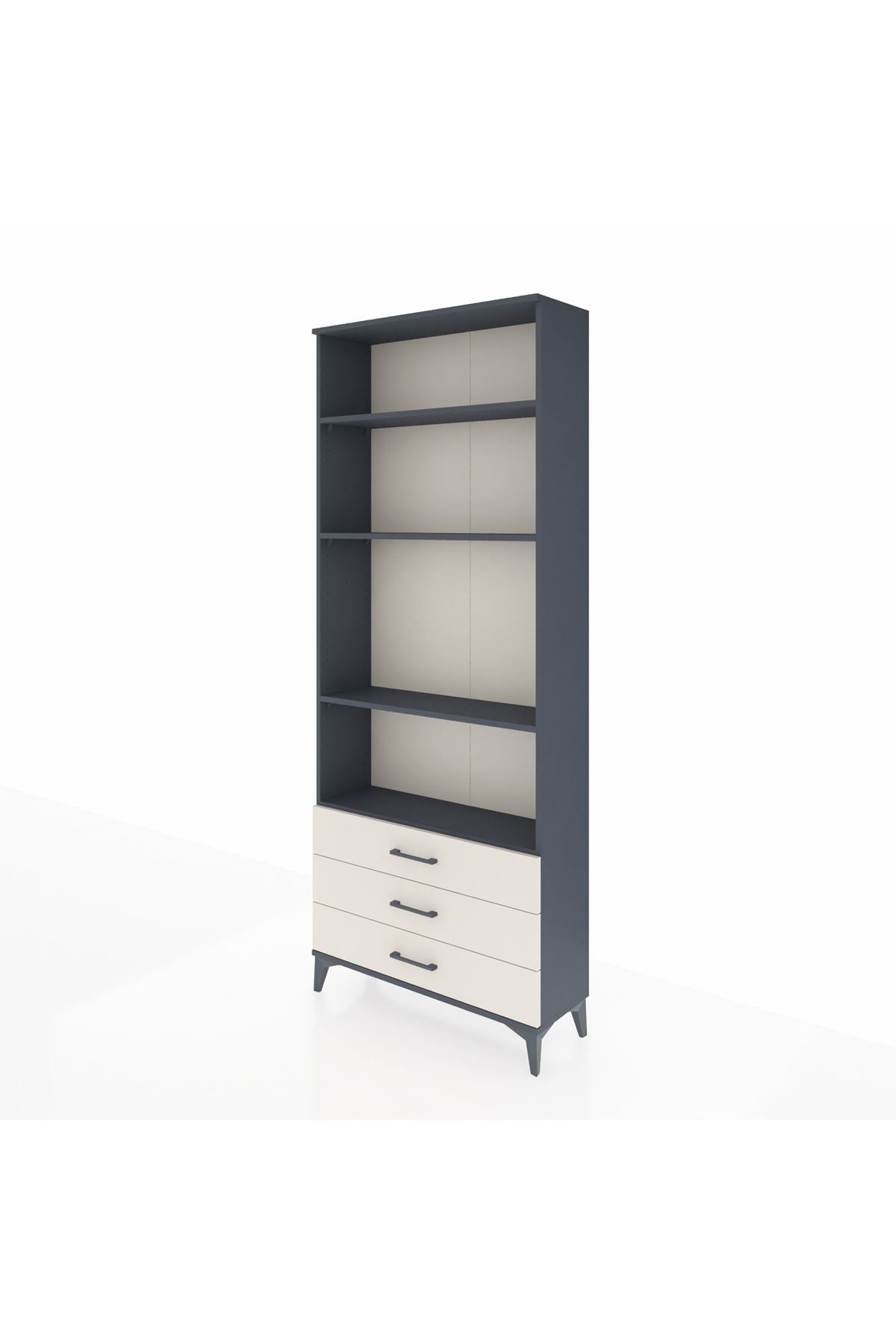 Arges Dolap 4 Raflı 3 Çekmeceli 88x30x221 - S30M021V4A