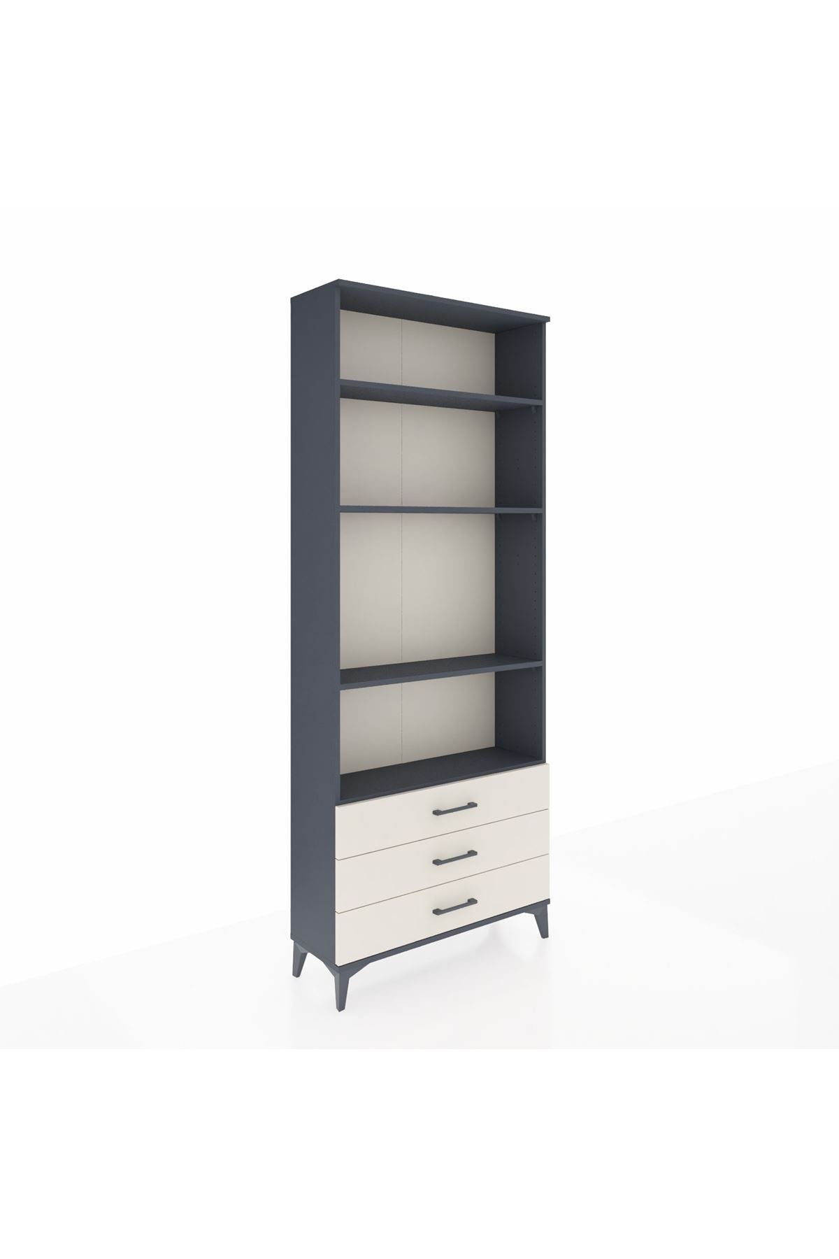 Arges Dolap 4 Raflı 3 Çekmeceli 88x30x221 - S30M021V4A