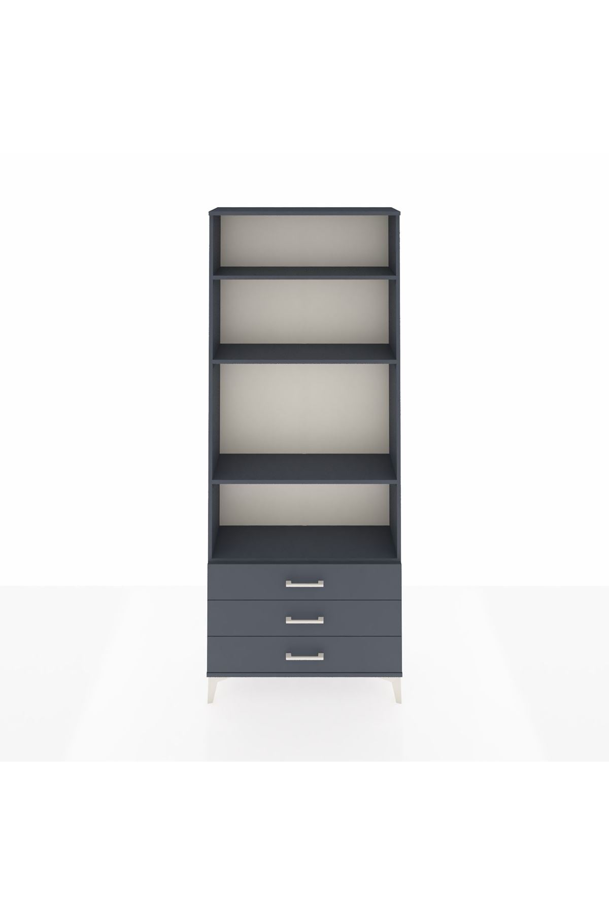Arges Dolap 4 Raflı 3 Çekmeceli 88x30x221 - S30M021V5A