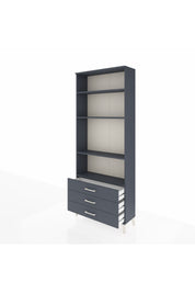 Arges Dolap 4 Raflı 3 Çekmeceli 88x30x221 - S30M021V5A