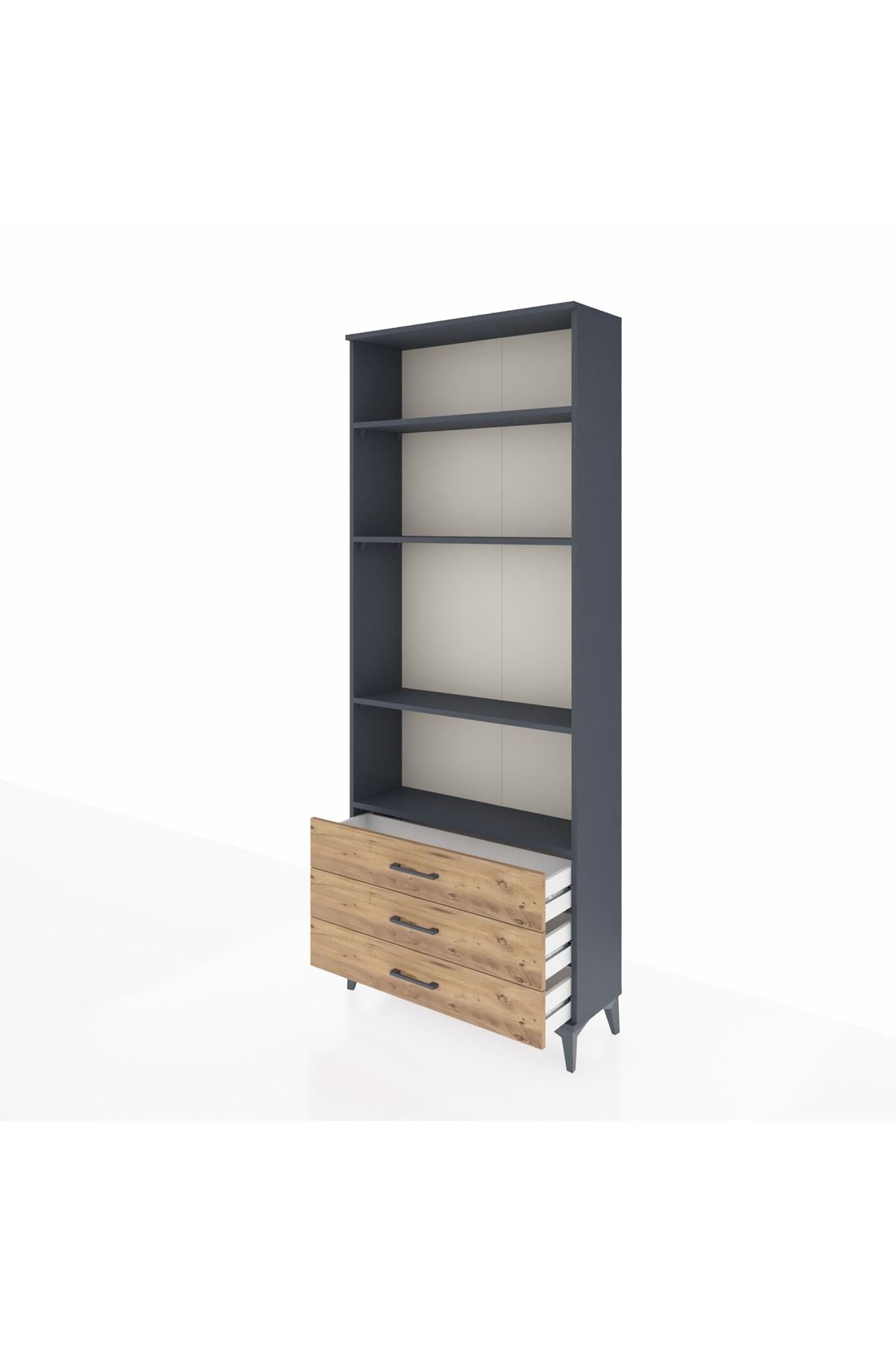 Arges Dolap 4 Raflı 3 Çekmeceli 88x30x221 - S30M021V6A