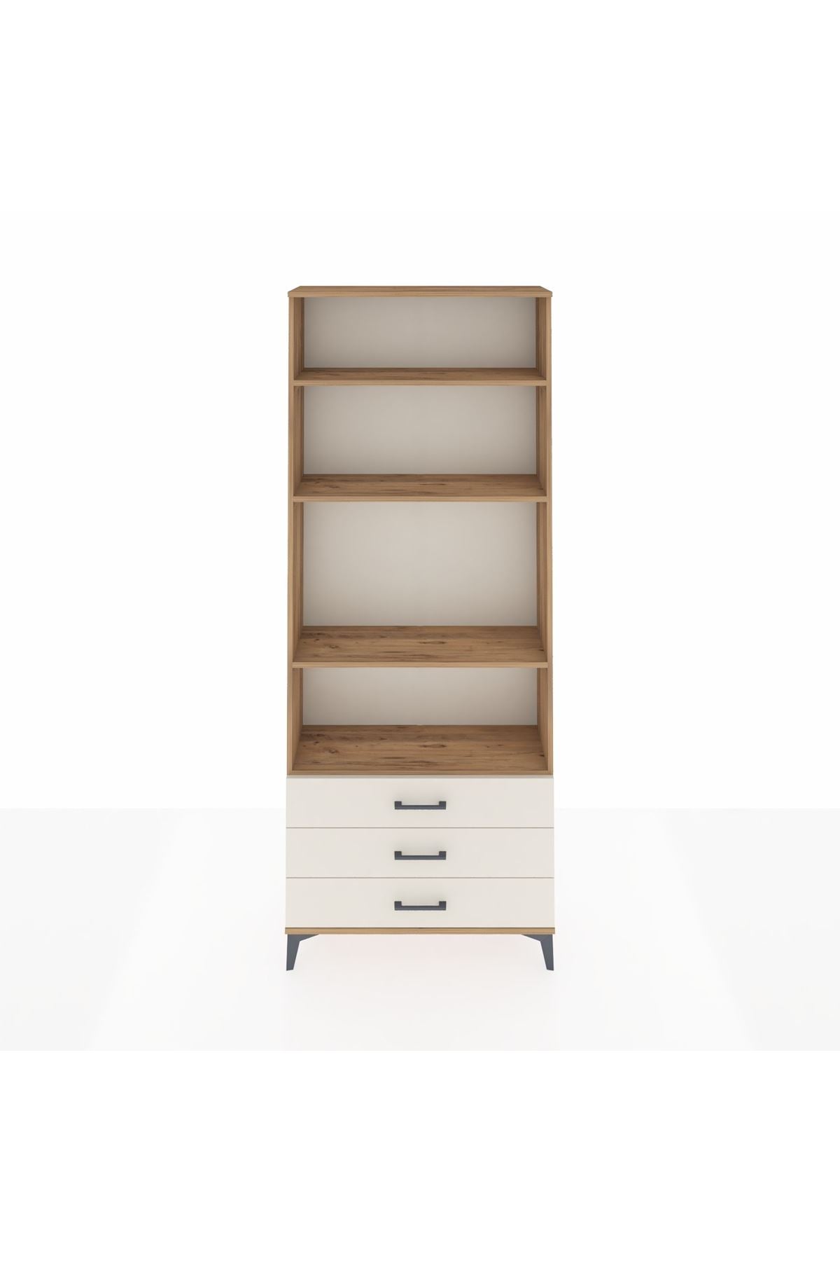 Arges Dolap 4 Raflı 3 Çekmeceli 88x30x221 - S30M021V7A