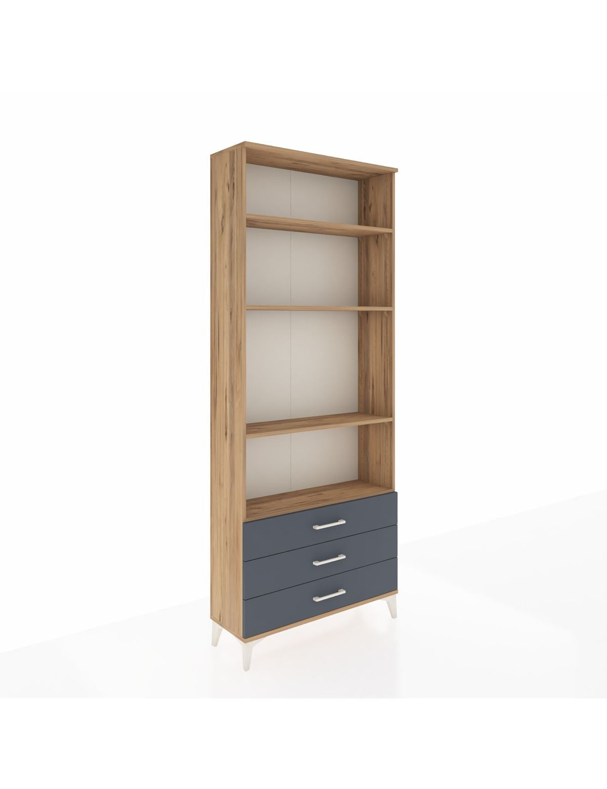 Arges Dolap 4 Raflı 3 Çekmeceli 88x30x221 - S30M021V8A