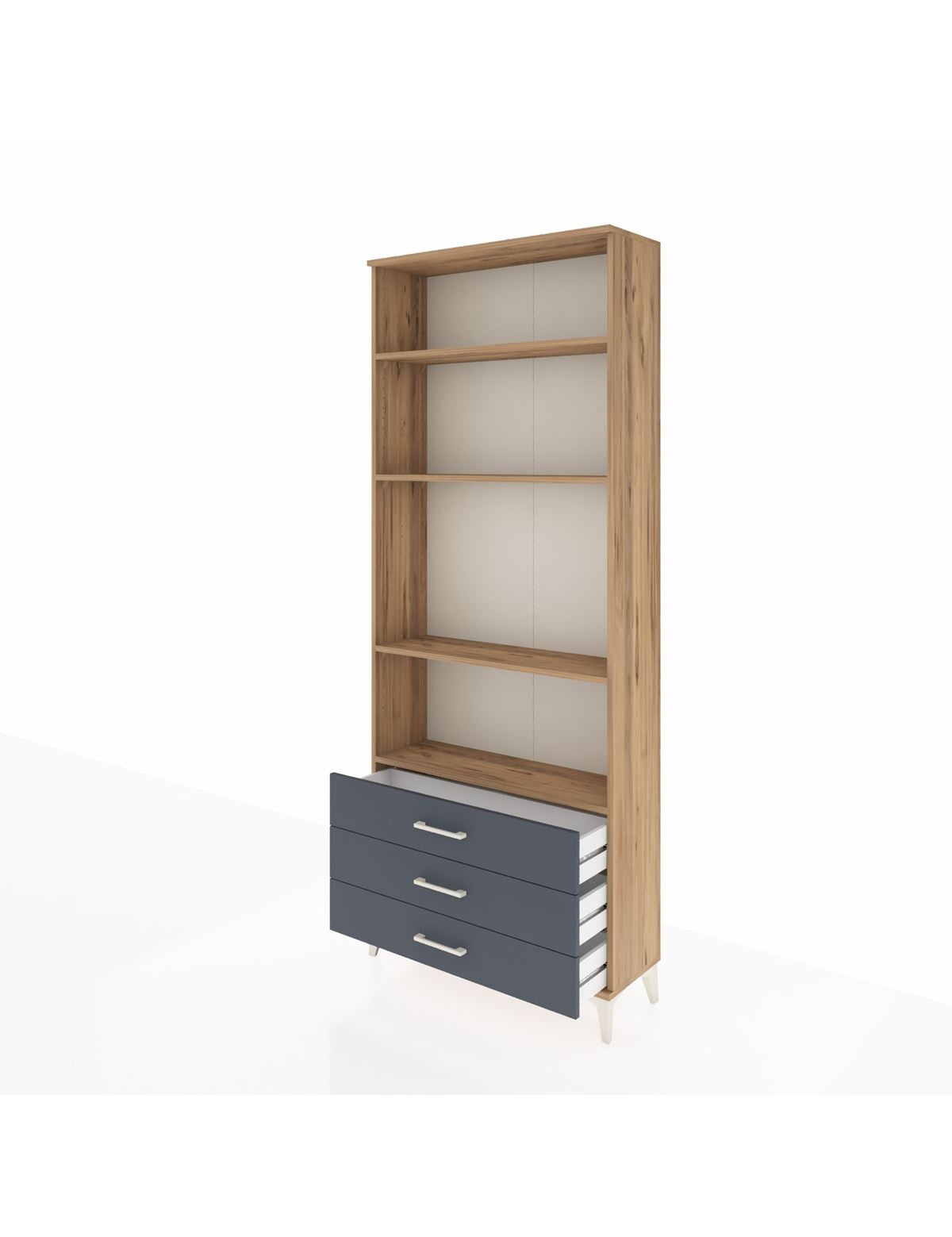 Arges Dolap 4 Raflı 3 Çekmeceli 88x30x221 - S30M021V8A
