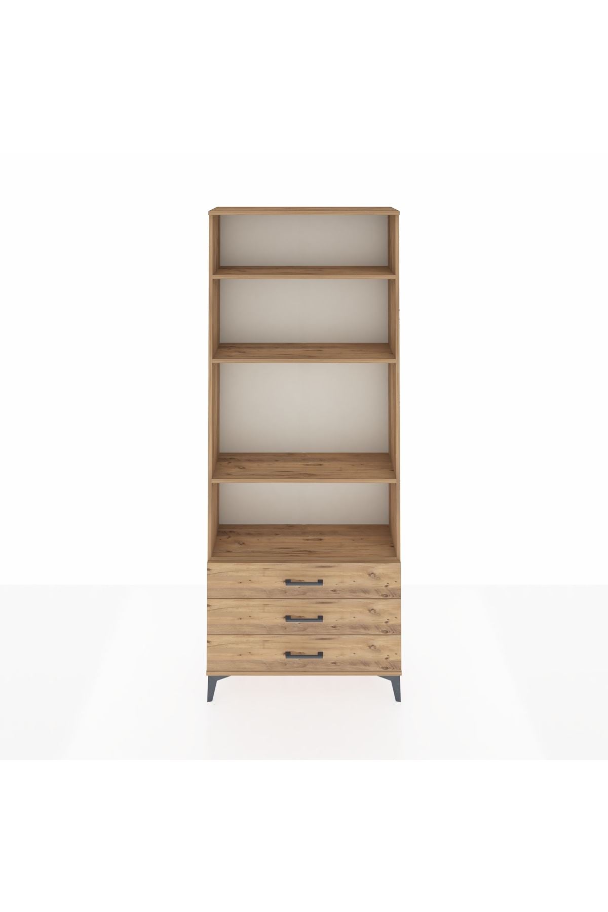 Arges Dolap 4 Raflı 3 Çekmeceli 88x30x221 - S30M021V9A