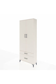Arges Dolap 2 Raflı 2 Çekmeceli Tek Askılı 88x30x221 - S30M022V1A